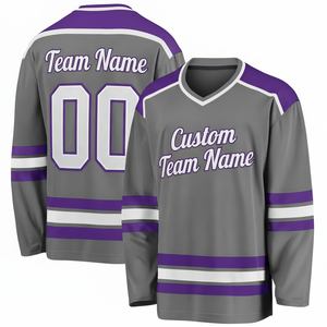 Maillot de hockey sur glace personnalisé 2026, maillot de hockey sur glace professionnel unisexe, impression par transfert thermique, logo et texte personnalisés - Product Image 1