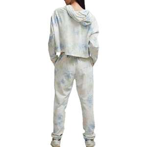 Conjunto Deportivo Personalizado 2025 para Mujer, Informal, de Felpa Lavada, Corto, de Invierno, de Dos Piezas, Top Corto - Product Image 5