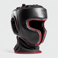 Casque de protection en cuir rembourré pour boxe, karaté, judo, réduction des chocs, protection contre les collisions, équipement d'entraînement