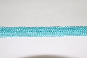 Cuentas de Rondelle facetadas de apatita de cielo natural, cuentas de apatita cortadas a máquina, cuentas de Rondelle de apatita - Product Image 3