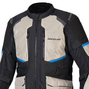 Blouson moto réversible Maxler pour homme, homologué CE, imperméable, respirant, coupe-vent, 100 % polyester, motif classique - Product Image 4