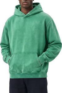 Luxury Vintage Washed Hoodies Relaxed Fit Retro Acid Wash Hoodies <b>For</b> Men And Women Custom Embroidery Washed Hoodies Manufacture - Product Image 2