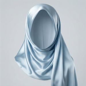 ผ้าคลุมศีรษะฮิญาบผ้าไหมซาตินพิมพ์ลายใบไม้หรูหราพร้อมโลโก้สั่งทำพิเศษสำหรับฤดูใบไม้ผลิ ดีไซน์เนอร์มุสลิม ผ้าพันคอสี่เหลี่ยมสำหรับผู้หญิง ทันสมัย พรีเมียม แฟชั่น - Product Image 1