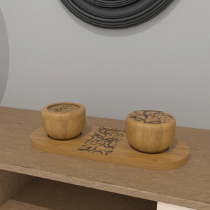 EliteWood Heritage Bakhoor Burner Set Luxury Handcrafted Natural Wooden <b>Incense</b> <b>Holder</b> with Timeless Arabian Design - Product Image 2