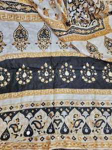 Mirror Work <b>Shawls</b> Traditional Scarves <b>Shawls</b> & Hijab Elegant Embroidered Fashion <b>Wrap</b> for Women <b>Wedding</b> Party Wear - Product Image 5