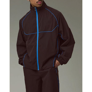 Ensemble de survêtement en nylon pour homme, style streetwear, veste coupe-vent oversize et pantalon, style hip hop - Product Image 3