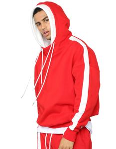 Ensemble sweat à capuche pour hommes veste zippée en polyester nylon pantalon deux pièces coupe-vent survêtement pour hommes survêtement - Product Image 1