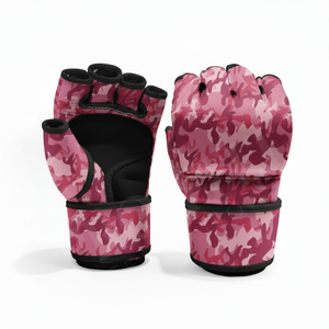 Gants de combat MMA sans doigts, tendance et élégants, 12 oz, camouflage, pour l'entraînement, le grappling et la boxe, respirants, protection des mains pour les sports - Product Image 6