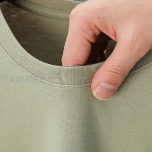 Men <b>Tshirt</b> Your Design Here Knitted Cotton Comfortable Unisex Vintage Quick Dry Short Sleeve Fashion Personalized Summer Top - Product Image 2
