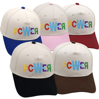 Casquette de baseball trucker color block tendance avec logo brodé personnalisé, visière contrastante, réglable, style streetwear décontracté