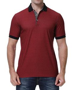 Nouveau design 2026 – Polos de golf imprimés tendance pour hommes, manches courtes, broderie de logo personnalisée, style streetwear - Product Image 4