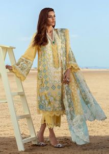 Robe traditionnelle élégante pour femmes en coton Salwar Kameez avec broderie, coupe ample, longueur au sol, tenue de plage, style Inde Pakistan - Product Image 1