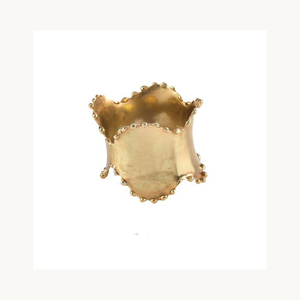 Anneau de serviette en métal au design avantageux, anneau de serviette personnalisé, accessoires décoratifs pour la restauration, hôtels et restaurants - Product Image 1