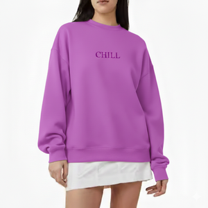 Pull ample en maille imprimée à col montant pour femme, collection Hiver 2026 – Confort décontracté pour le quotidien et la ville - Product Image 1
