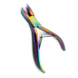 NAIL ART Toenail Clipper Trimmer Chameleon Rainbow Nipper Cutter Ingrown Pedicure Tool Professional Stainless Steel Sharp - Product Image 2