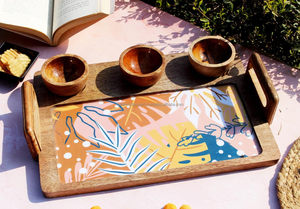 Plateau de service en bois Ustensiles de cuisine, couture domestique et collection de bijoux Imprimé par par Falak World Export - Product Image 6