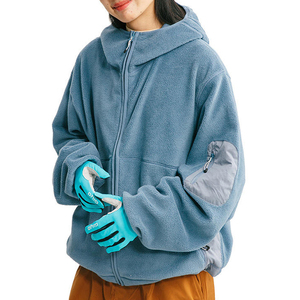 Sudadera con capucha y cremallera de forro polar extragrande Glory Custom, estilo urbano de invierno, corte holgado, unisex, OEM, ropa exterior. - Product Image 6