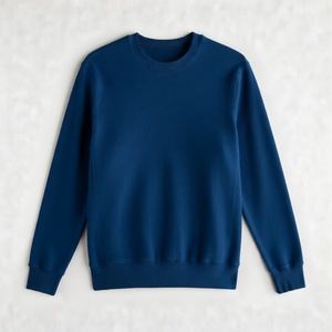 Sweat-shirt en coton écologique à col rond et manches longues, personnalisé avec logo, de haute qualité, pour hommes, sweat-shirts brodés en gros - Product Image 5