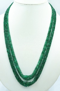 สร้อยคอประดับด้วยลูกปัดหินแซมเบีย 4 เส้น ขนาด 2.5-5.5 มม. ยาว 17-20 นิ้ว - Product Image 2