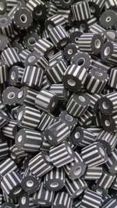Wholesale Fancy Glass Chevron Beads Red Green Blue Yellow Black White Mix <b>Big</b> Size Kalinga Bulk - Product Image 4