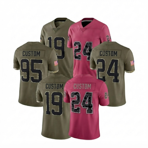 Op maat gemaakt voetbalshirt groothandel heren Amerikaans voetbalshirt gepersonaliseerde naam nummer sportkleding camouflage print teamuniform - Product Image 1