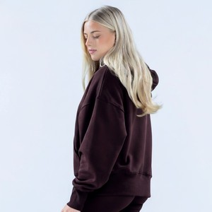 Nueva Llegada, Sudadera con Capucha para Mujer, Venta al Por Mayor, Personalizable, Corte Cuadrado, Hombros Caídos, Puños y Dobladillo Acanalados, Cómoda, Informal, para Invierno - Product Image 4