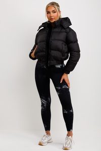 Chaqueta Premium Acolchada para Mujer, para Invierno, Informal, para Uso en Exteriores, Resistente al Viento, con Cierre de Cremallera y Bolsillos Laterales - Product Image 4