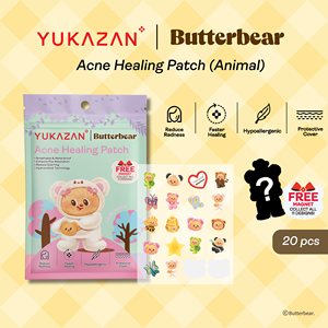 Clearance Acne Pimple Patch Yukazan Brand Hydrocolloid <b>Bear</b> <b>Cute</b> Design Breathable Waterproof Circle 20 Patches - Product Image 2