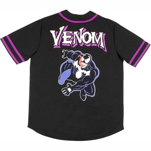 Camiseta de béisbol estilo hip hop - Camisa de malla informal estilo streetwear - Prenda deportiva transpirable con botones para hombre - Product Image 2