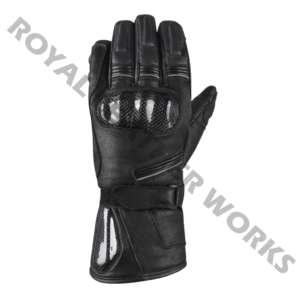 Gants de moto d'hiver en cuir véritable doublés pour hommes, noirs, de luxe, personnalisables, pour la conduite, vente en gros - Product Image 6