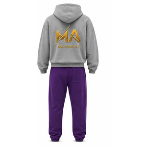 Chándal para Hombre Mudassar, 480 g/m², 100% Algodón, Logotipo con Impresión Puff, Cordón Ajustable, Largo Completo, Estilo Vintage, con Capucha, para Invierno - Product Image 5
