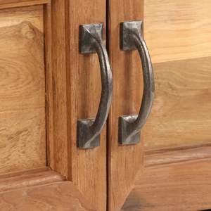 Mueble para TV Mediano de Teca Reciclada y Acero, Ecológico - Product Image 6