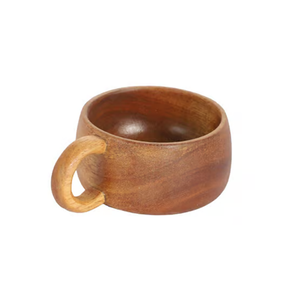 Taza de madera de aspecto creativo para té, café, leche y cerveza, accesorios de mesa multifuncionales. - Product Image 2