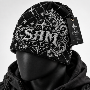 หมวกบีนนี่ SAM TACTICAL สีดำ ปักลาย สไตล์สตรีท ยูนิเซ็กส์ สำหรับฤดูหนาว ขนาด 56-58 ซม. สำหรับกิจกรรมกลางแจ้ง ผู้ใหญ่ ราคาขายส่ง OEM ราคาถูก - Product Image 1