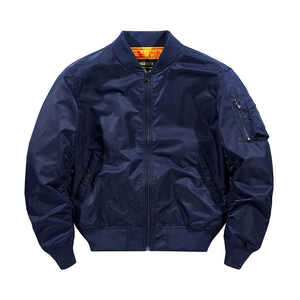 Custom Bomber <b>Jacket</b> <b>Men</b> Blank Zip Up <b>Flight</b> Coat Casual Streetwear Plain Black Varsity <b>Jacket</b> - Product Image 3