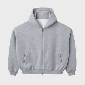 เสื้อฮู้ดฟลีซ 440GSM ผ้าฝ้าย 100% ทรงโอเวอร์ไซส์ ซิปหน้า ทรงบ็อกซี่ ไหล่ตก รับทำโลโก้ แบรนด์ส่วนตัว รับผลิตแบบ OEM - Product Image 1