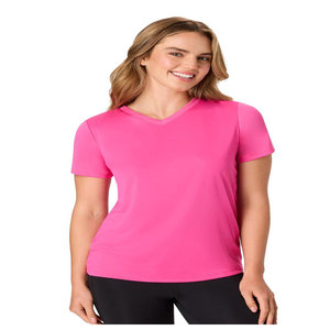 Lot de 5 T-shirts de sport pour femmes, col rond, performance, écologiques, respirants, séchage rapide, anti-UV, toutes saisons - Product Image 3