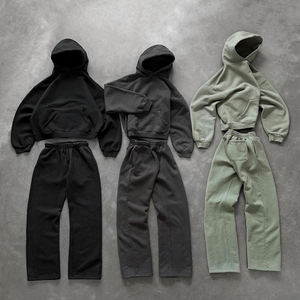 บริการ OEM ชุดวอร์มผู้ชายสไตล์วินเทจสำหรับฤดูร้อน  รับผลิตตามแบบ พร้อมสกรีนโลโก้แบรนด์  สีและขนาดตามสั่ง ไซส์พลัส ผ้าฝ้าย 100% - Product Image 6