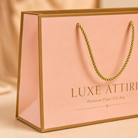 Sacs cadeaux de luxe en papier mat enduit, biodégradables, recyclables, écologiques, avec logo personnalisé OEM, design sur mesure, vente en gros
