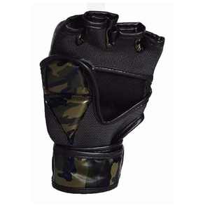 ถุงมือ MMA ฮาล์ฟฟิงเกอร์ลายพรางหนัง PU ยี่ห้อ Waseem Impex พร้อมสายรัดข้อมือปรับได้ สำหรับศิลปะการต่อสู้ 男女兼用 - Product Image 3