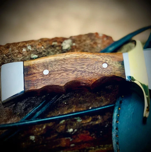 Couteau de survie et de chasse artisanal en acier à haute teneur en carbone, lame fixe, pointe en bois, qualité industrielle, OEM ODM, vente en gros - Product Image 2