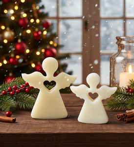 Vela Decorativa en Forma de Ángel con Corte de Corazón – Elegante Decoración para el Hogar y Vela de Regalo - Product Image 1