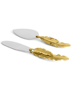 Brass <b>Cheese</b> <b>Sets</b> Charcuterie Board Leaf Designer Elegant <b>Cheese</b> Cutlery <b>Set</b> Kitchen Accessories <b>Cheese</b> <b>Sets</b> - Product Image 2