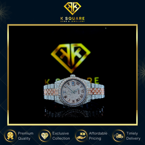 Nouvelle montre de luxe automatique en acier inoxydable et cuir, de qualité supérieure, résistante à l'eau, au design unique, avec diamants VVS, unisexe - Product Image 3