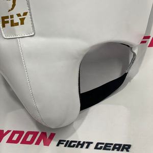 Protège-entrejambe de boxe en cuir blanc doré, le plus vendu, pour entraînement Muay Thai, protection personnalisée avec logo, haute sécurité pour le kickboxing et le MMA - Product Image 4