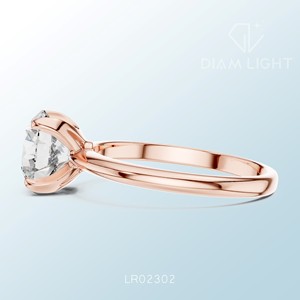 Bague solitaire en diamant de laboratoire taille ronde, couleur F+, clarté VS+, certifiée IGI, sur mesure, bijoux de luxe pour mariage et anniversaire - Product Image 6