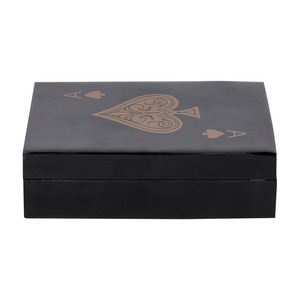 Caja de Almacenamiento Decorativa Moderna de Resina para Cartas de Póker, Caja con Diseño de As de Espadas, Acabado Brillante para Organización y Exhibición - Product Image 5