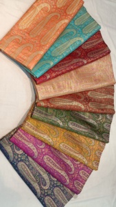 Telas de Seda Brocada, Textil Jacquard Pesado, Material de Diseño para Prendas Étnicas, Tela Brocada Tradicional al por Mayor - Product Image 4
