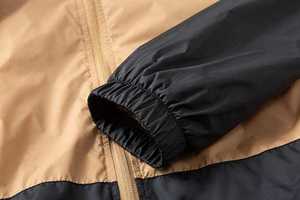Veste coupe-vent respirante et écologique à capuche zippée, design personnalisé, col montant, imperméable et coupe-vent - Product Image 5