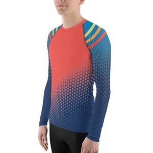 เสื้อแรชการ์ดแขนยาวสำหรับผู้ชาย คุณภาพมาตรฐานใหม่ ผลิตจากผ้าสแปนเด็กซ์โพลีเอสเตอร์ที่เป็นมิตรต่อสิ่งแวดล้อม ระบายอากาศได้ดีและแห้งเร็ว - Product Image 4